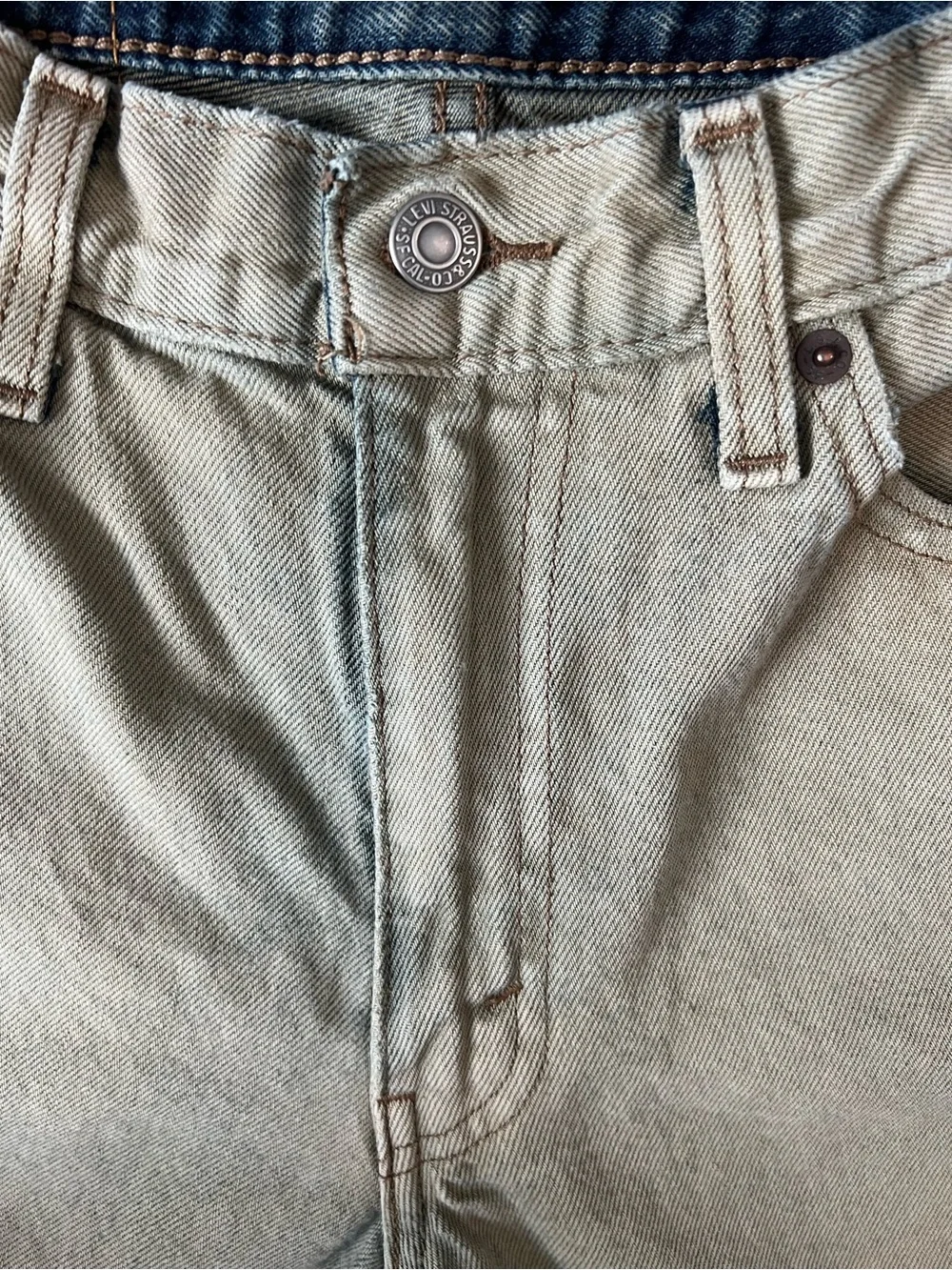 Levi's 578 Baggy Denim Jeans Men's 30x30 Faded Olive/Sage Green 90’s Streetwear